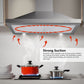 Costway 30" Stainless Steel Wall Mount Range Hood with LED Light