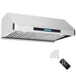 Costway 30" Wireless 4-Speed LED Lights Under-Cabinet Kitchen Range Hood