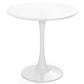 Costway 32" White Modern Tulip Round Dining Table with MDF Top