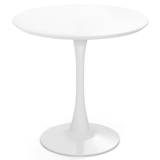 Costway 32" White Modern Tulip Round Dining Table with MDF Top