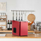 Costway 33 lbs./24 H Red Ice Maker Machine with Scoop and Basket