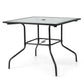 Costway 35" x 35" Patio Dining Table with 1.5" Umbrella Hole (Umbrella NOT Included)