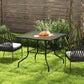 Costway 35" x 35" Patio Dining Table with 1.5" Umbrella Hole (Umbrella NOT Included)