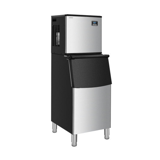 Costway 353 lbs. / 24H Split Commercial Ice Maker with 198 LBS Storage Bin