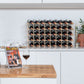 Costway 36-Bottle Wooden Wine Rack for Wine Cellar