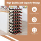 Costway 36-Bottle Wooden Wine Rack for Wine Cellar
