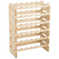 Costway 36 Bottles Stackable Wooden Wobble-Free Modular Wine Rack
