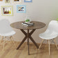 Costway 36" Round Wood Dining Table with Intersecting Pedestal Base