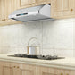 Costway 36" Wireless 4-Speed LED Lights Under-Cabinet Kitchen Range Hood