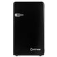 Costway 3.2 Cubic Feet Black Retro Compact Refrigerator w/ Freezer Interior Shelves Handle