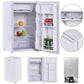 Costway 3.2 cu. ft. White Compact Mini Refrigerator