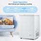 Costway 3.5 Cu.ft Compact Chest Freezer with Removable Storage Basket