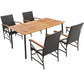 Costway 4-5 Pieces Outdoor Dining Set with Acacia Wood Table