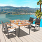 Costway 4-5 Pieces Outdoor Dining Set with Acacia Wood Table
