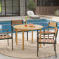 Costway 4-Person Large Round Outdoor Dining Table