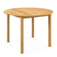 Costway 4-Person Large Round Outdoor Dining Table