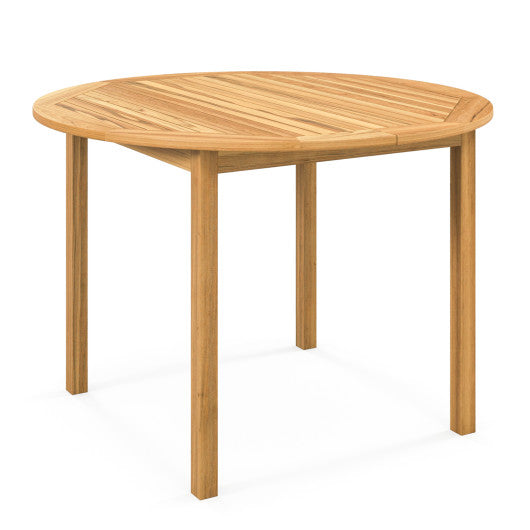 Costway 4-Person Large Round Outdoor Dining Table