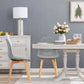 Costway 4 Pieces Modern Dining Chair Set with Wood Legs and Fabric Cushion Seat