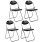 Costway 4 Pieces Portable Folding Dining Chairs Set with Carrying Handles