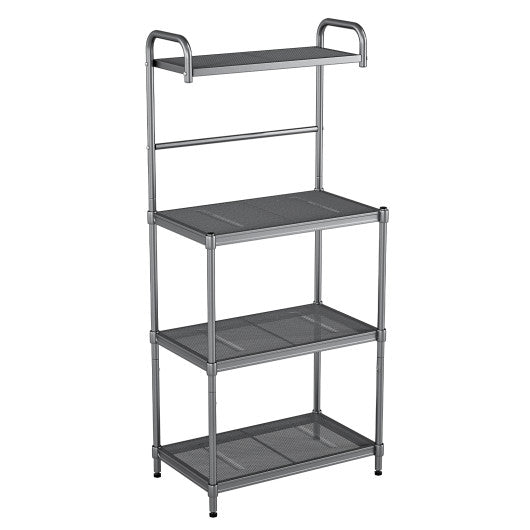 Costway 4-Tier Baker’s Rack Stand Shelves Kitchen Storage Rack Organizer