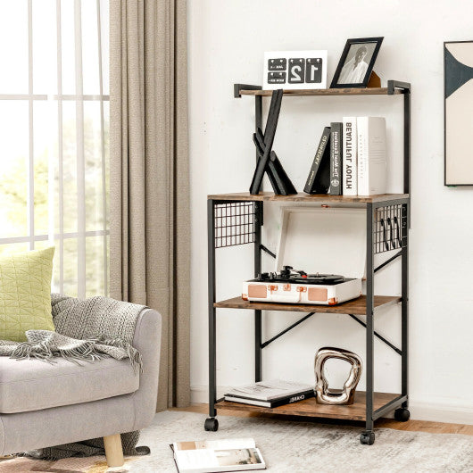 Costway 4-Tier Kitchen Baker’s Rack on Wheels
