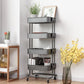 Costway 4 Tier Metal Rolling Utility Storage Cart