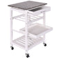 Costway 4-Tier Rolling Wooden Kitchen Island Trolley Cart