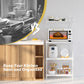 Costway 4-Tier White Kitchen Storage Baker Microwave Oven Rack Shelves
