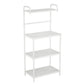 Costway 4-Tier White Kitchen Storage Baker Microwave Oven Rack Shelves
