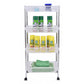 Costway 4 Tiers Portable Trolley Cart with Wheels