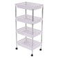 Costway 4 Tiers Portable Trolley Cart with Wheels