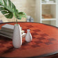 Costway 42" Wooden Round Pub Pedestal Side Table with Chessboard