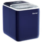Costway 44 lbs Navy Portable Countertop Ice Maker Machine with Scoop