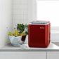 Costway 44 lbs Red Portable Countertop Ice Maker Machine with Scoop