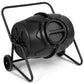 Costway 45 Gallon Wheeled Compost Tumbler Garden Waste Bin