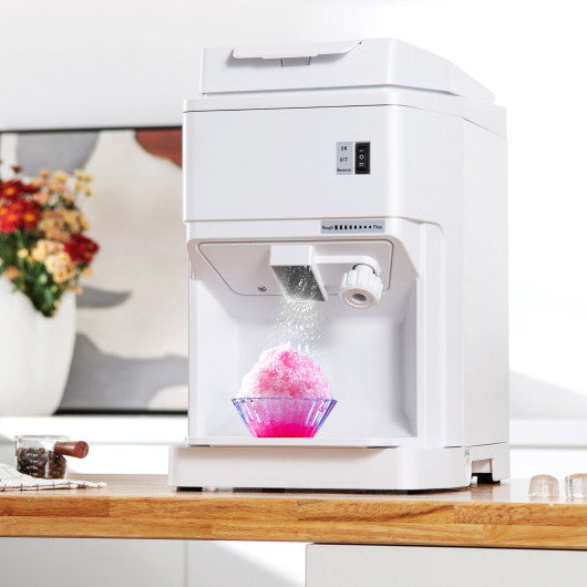 Costway 460W White Snow Cone Maker Machine Shaver Adjustable