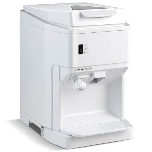 Costway 460W White Snow Cone Maker Machine Shaver Adjustable
