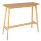 Costway 48" Natural Bamboo Bar Table High Top Console Dining Pub Table