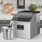 Costway 48 lbs Stainless Self-Clean Ice Maker with LCD Display