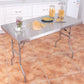 Costway 48" x 24" Stainless Steel Folding Work Table