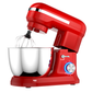 Costway 4.8 Qt 8-speed Red Electric Food Mixer with Dough Hook Beater