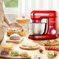 Costway 4.8 Qt 8-speed Red Electric Food Mixer with Dough Hook Beater