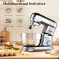 Costway 4.8 Qt 8-speed Silver Electric Food Mixer with Dough Hook Beater