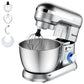 Costway 4.8 Qt 8-speed Silver Electric Food Mixer with Dough Hook Beater