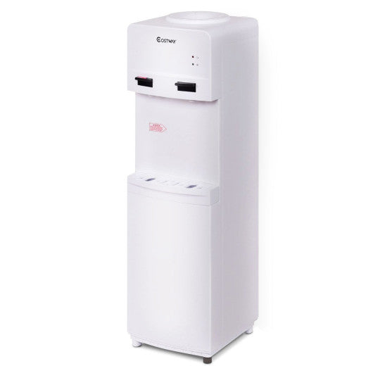 Costway 5 Gallon Compressor Top Loading Cold Hot Water Dispenser