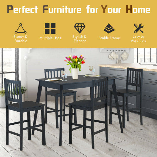 Costway 5 Piece Counter Height Dining Set Kitchen Table