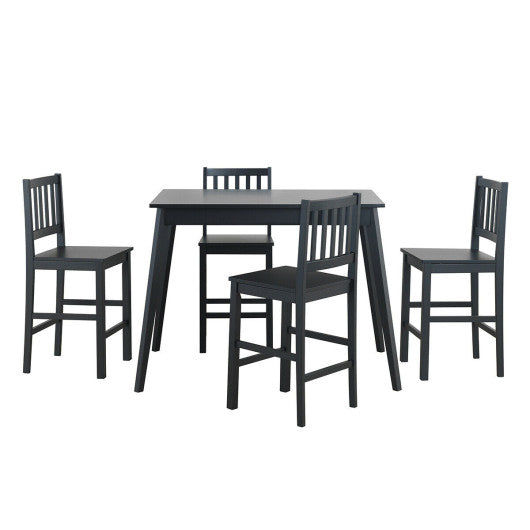 Costway 5 Piece Counter Height Dining Set Kitchen Table