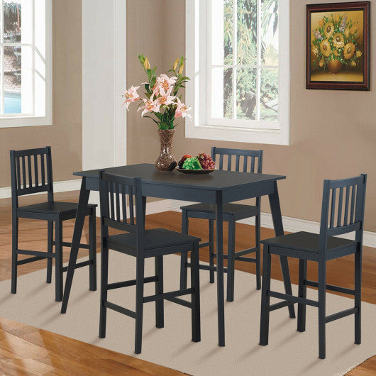 Costway 5 Piece Counter Height Dining Set Kitchen Table