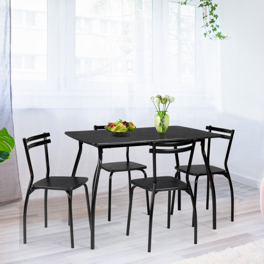 Costway 5 Pieces Dining Table Set with 4 Chairs