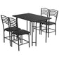 Costway 5 Pieces Wood Rectangular Dining Table Set